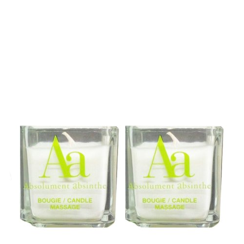 ABSOLUMENT PARFUMEUR Absolument Absinthe - 2 Bougies de Massage ABSOLUMENT PARFUMEUR Absolument Absinthe - 2 Bougies de Massage
